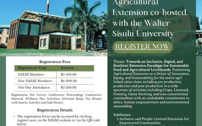 59th Annual Conference of the South African Society for Agricultural Extension, co-hosted with the Walter Sisulu University